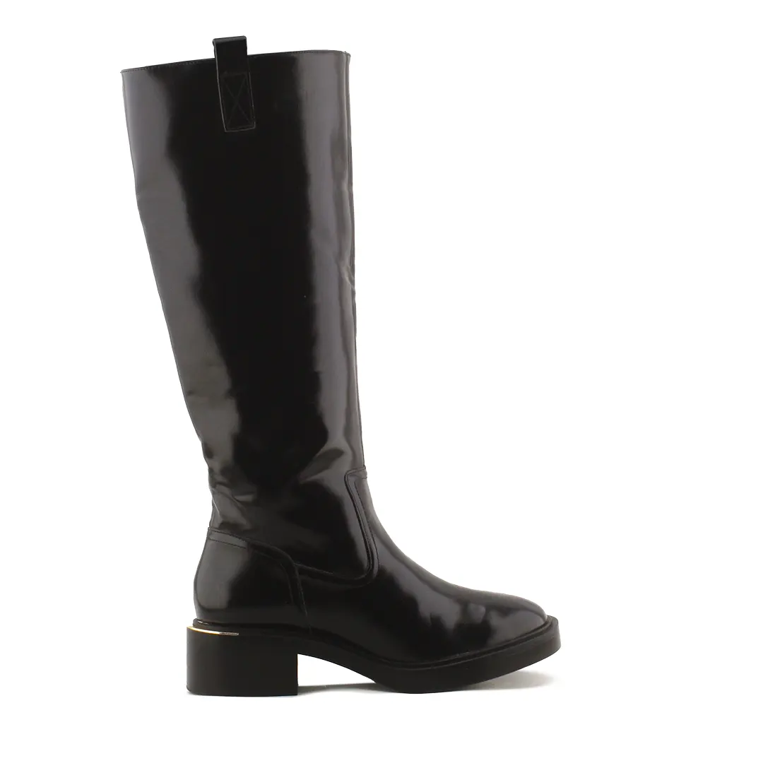 Stradivarius Zipper Knee High Boot | 100% Authentic Leather