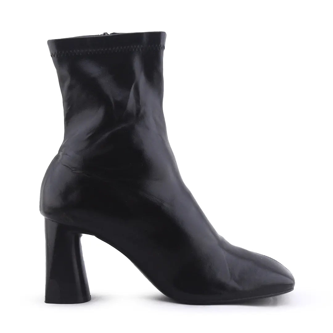 Stradivarius Zipper Ankle Boot | 100% Authentic Leather