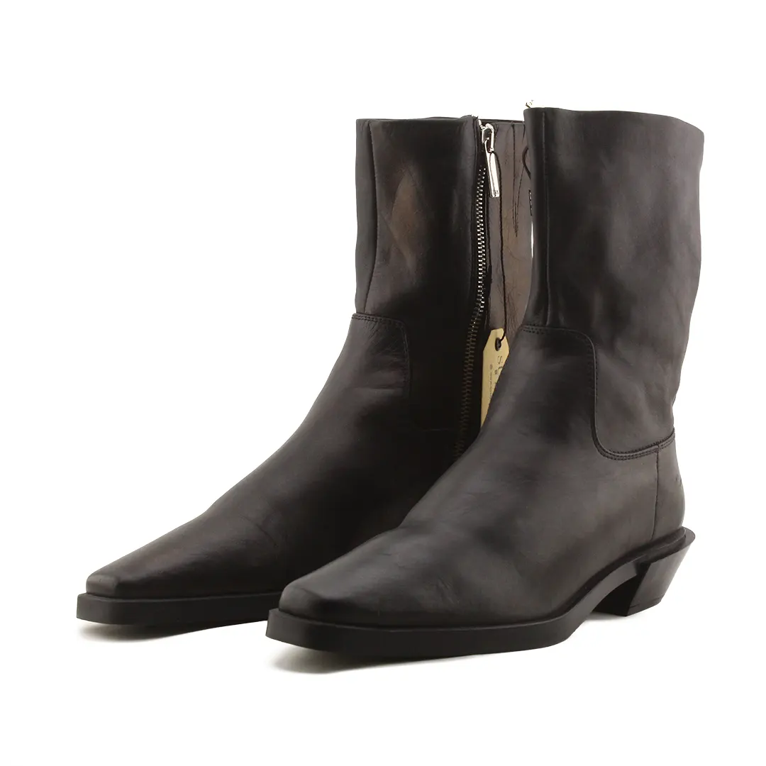 Zara Zipper Ankle Boot | 100% Authentic Leather