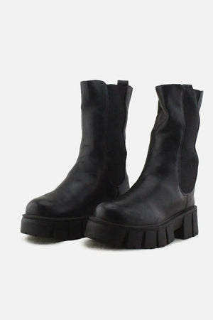 European Brand Stretchable Combat Ankle Boots | 100% Authetic Leather - sundaybazar