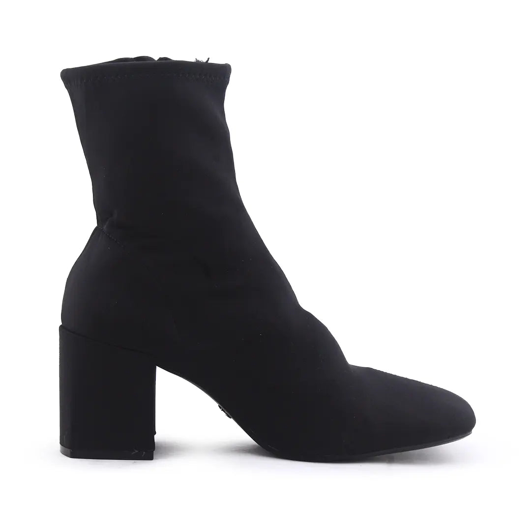 Zara Zipper Textile Ankle Boot