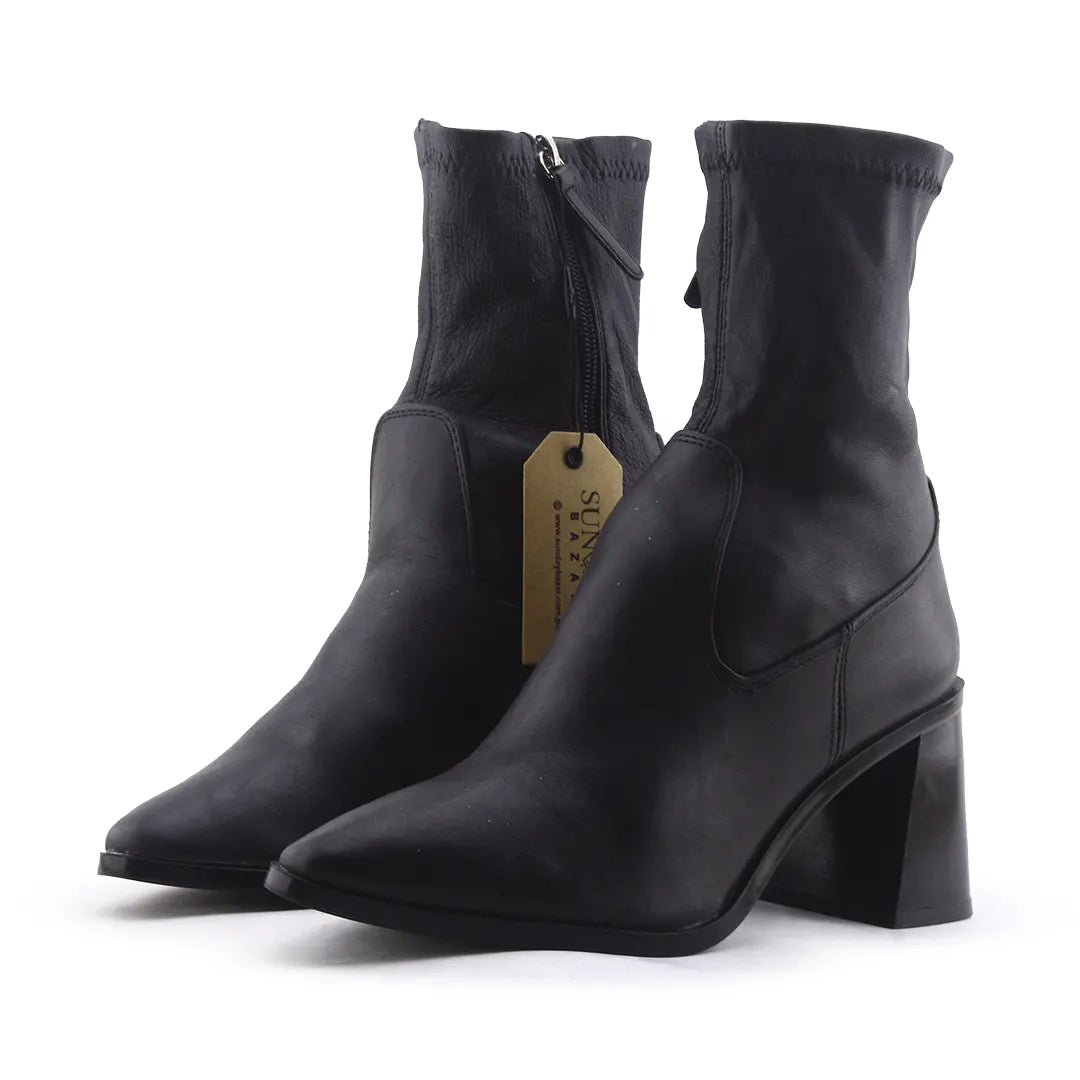Zara Zipper Ankle Boot | 100% Authentic Leather