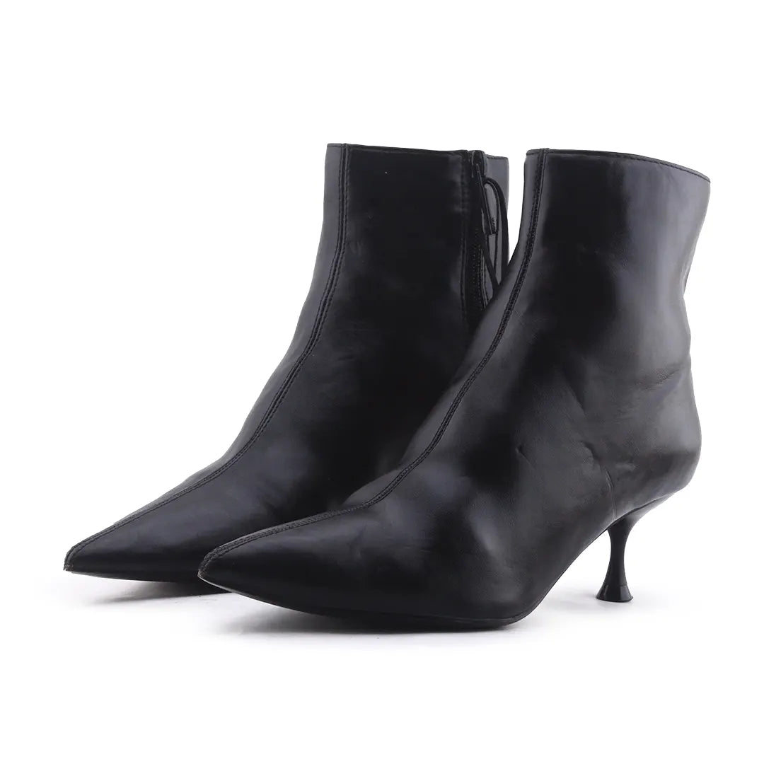 Zara Zipper Ankle Boot | 100% Authentic Leather