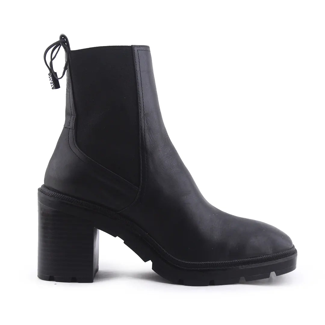 Zara Stretchable Ankle Boot | 100% Authentic Leather