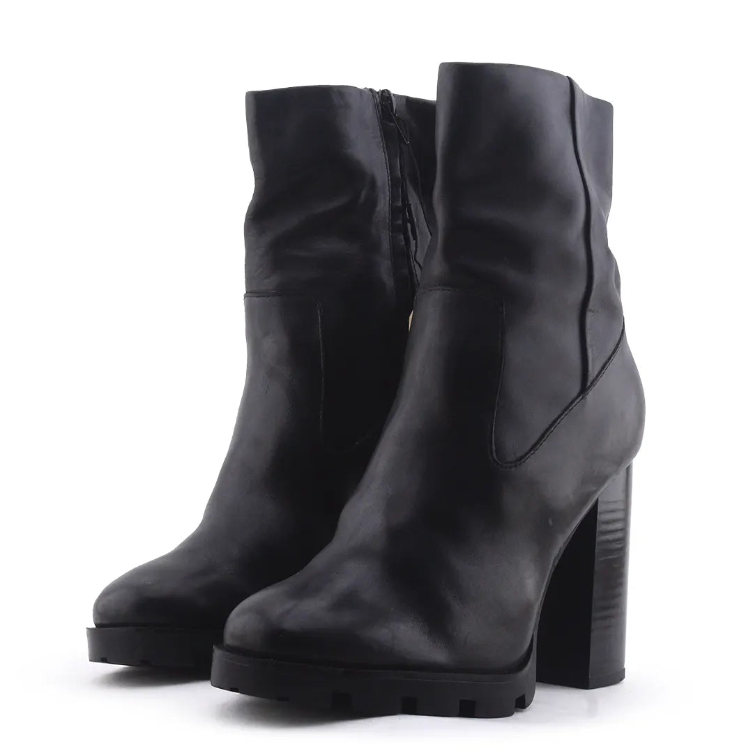 Zara Zipper Ankle Boot | 100% Authentic Leather