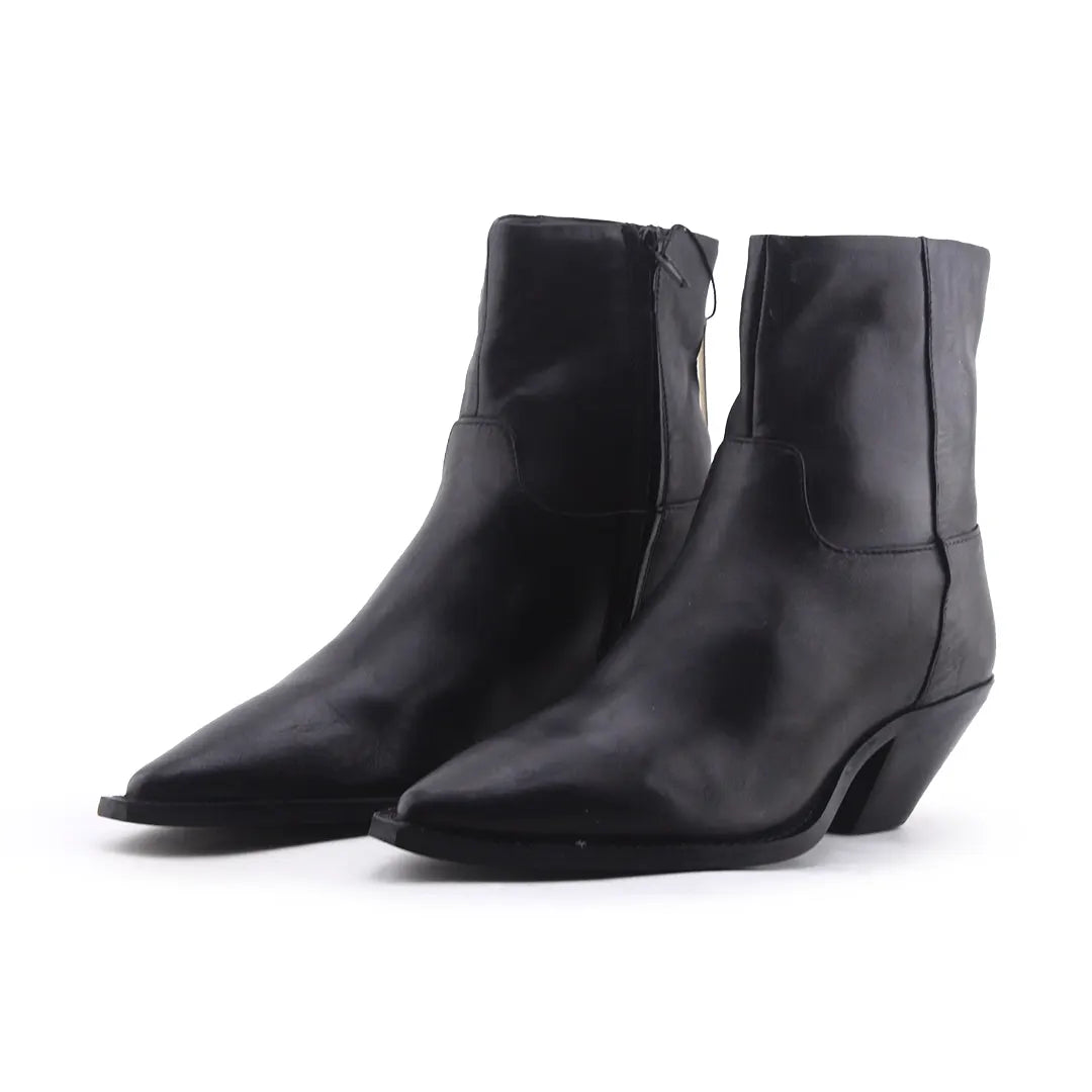 Zara Zipper Ankle Boot | 100% Authentic Leather