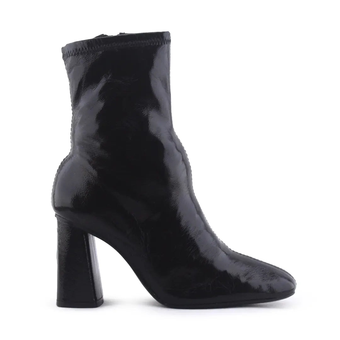 Stradivarius Zipper Patent Ankle Boot
