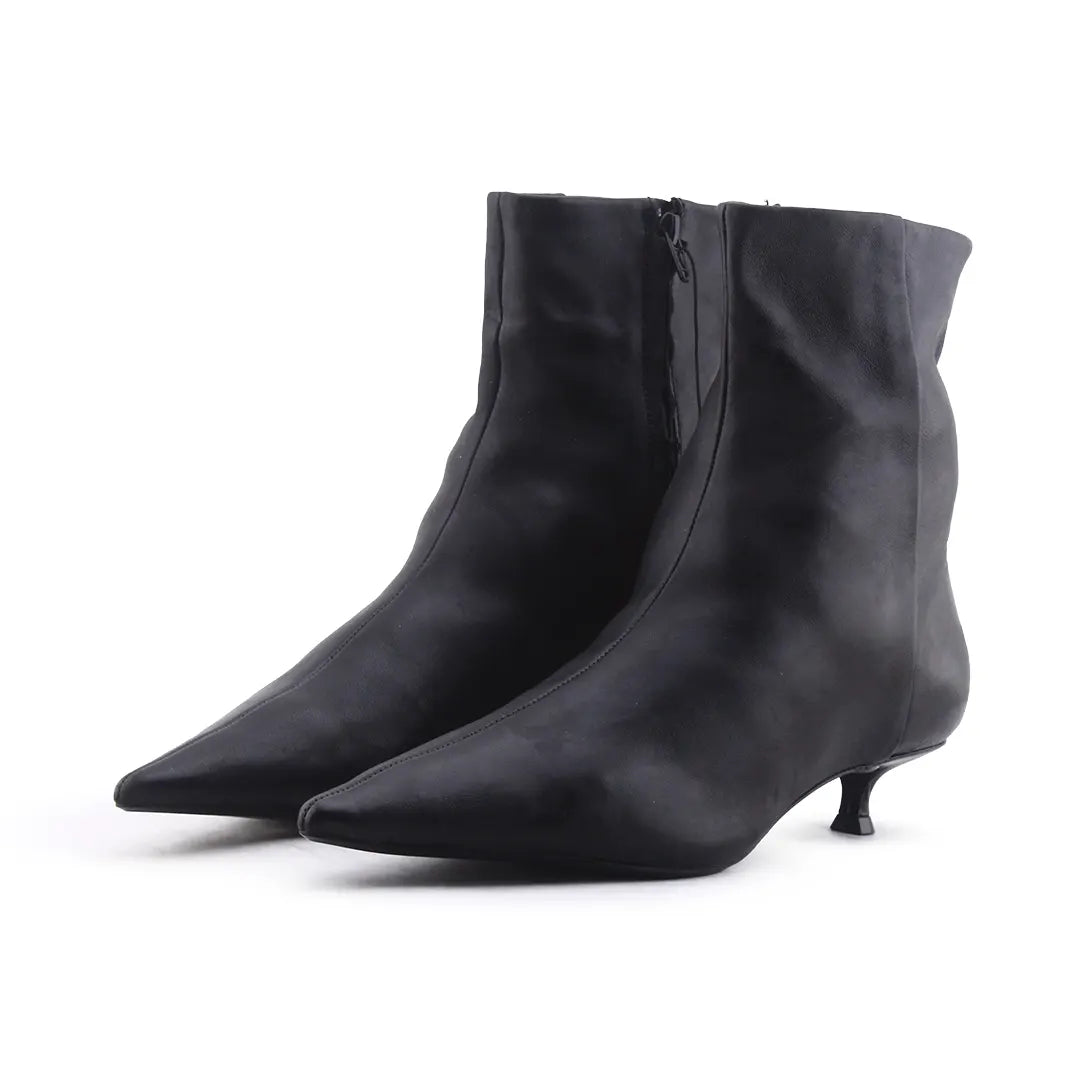 Zara Zipper Ankle Boot | 100% Authentic Leather