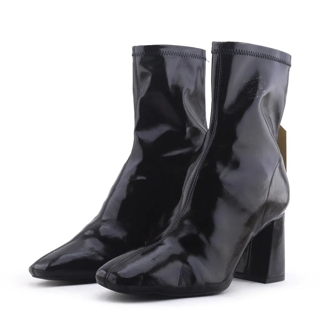 Stradivarius Patent Ankle Boot