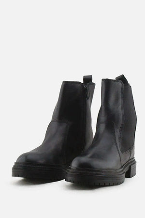 Zara Zipper Stretchable Ankle Boots | 100% Authentic Leather - sundaybazar