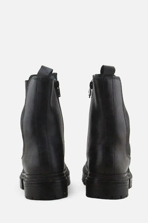 Zara Zipper Stretchable Ankle Boots | 100% Authentic Leather - sundaybazar