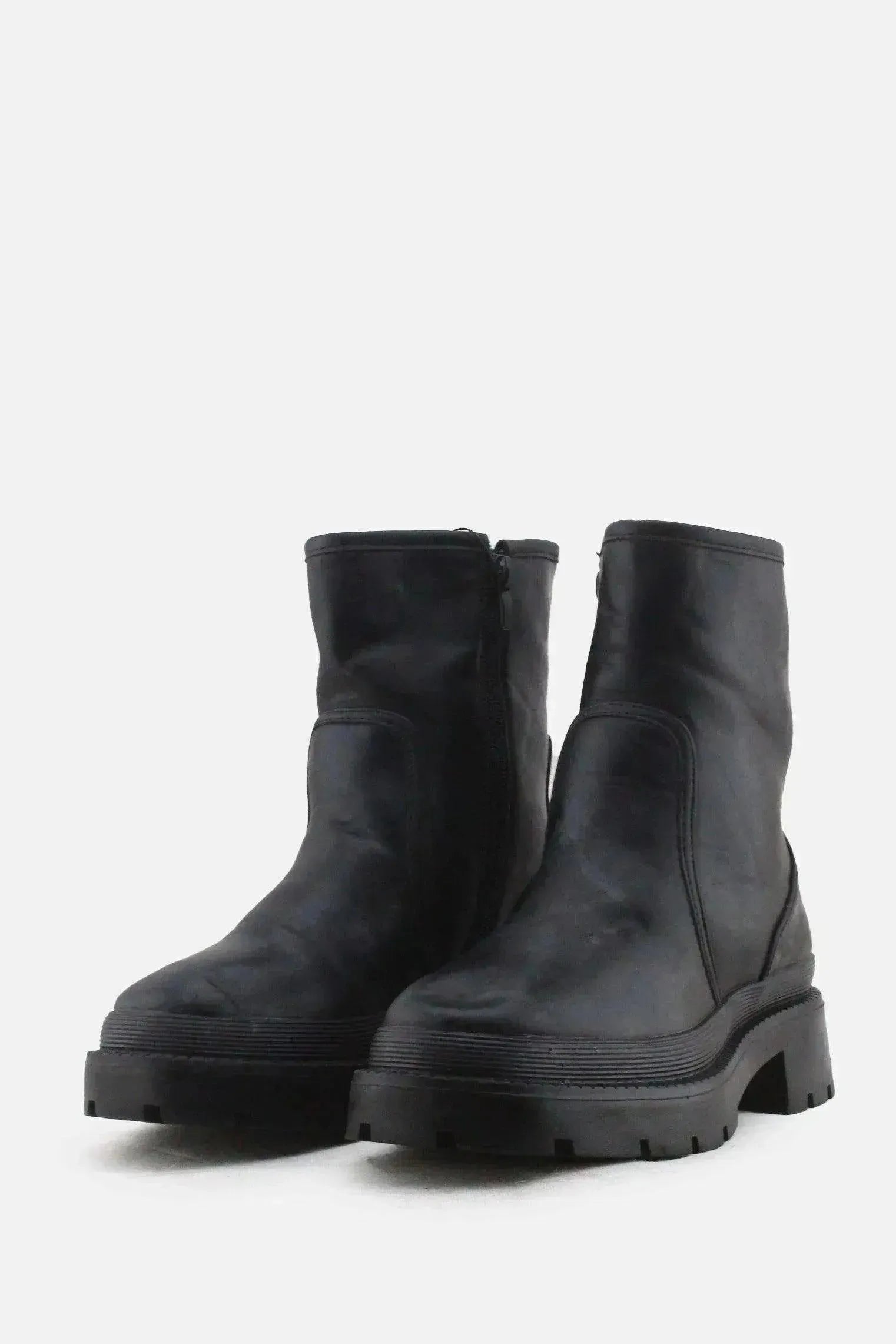 European Brand Zipper Ankle Boots | 100% Authentic Leather - sundaybazar