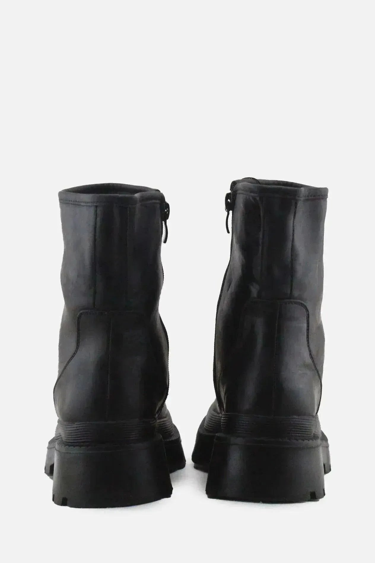 European Brand Zipper Ankle Boots | 100% Authentic Leather - sundaybazar