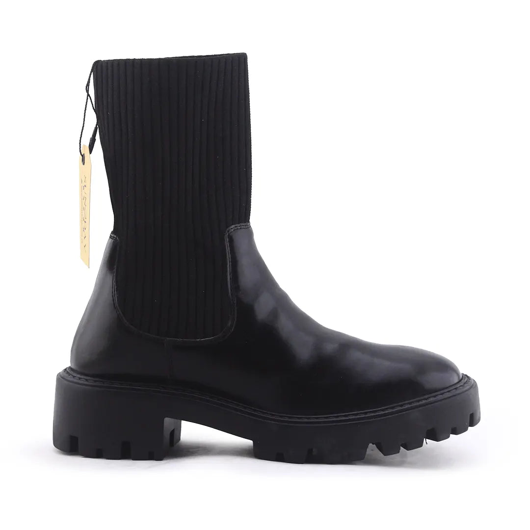 Lefties Stretchable Ankle Boot | 100% Authentic Leather