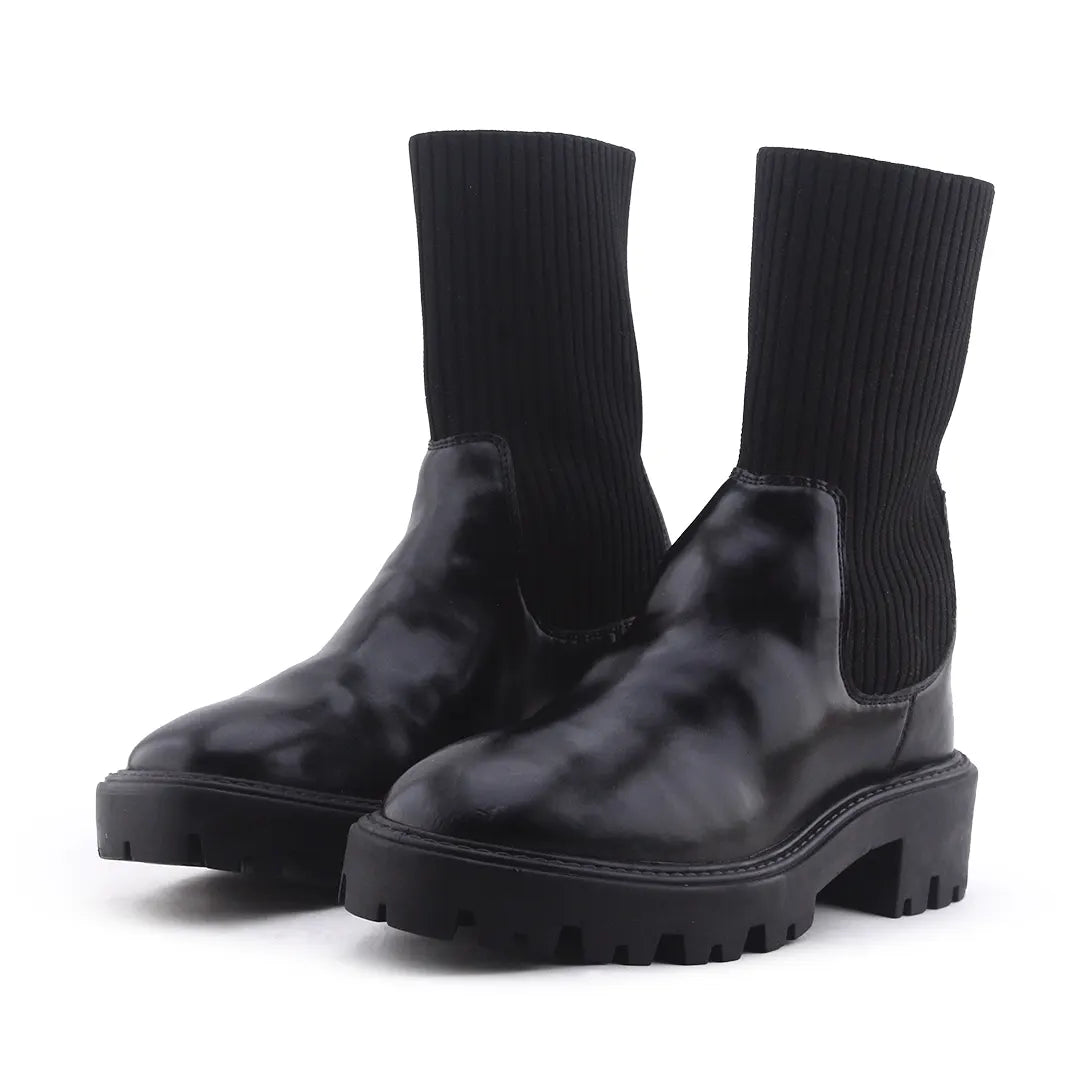 Lefties Stretchable Ankle Boot | 100% Authentic Leather