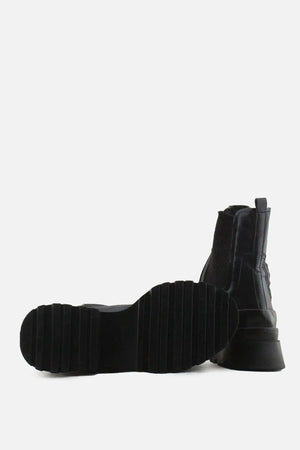 Stradivarius Stretchable Ankle Boots | 100% Authentic Leather - sundaybazar
