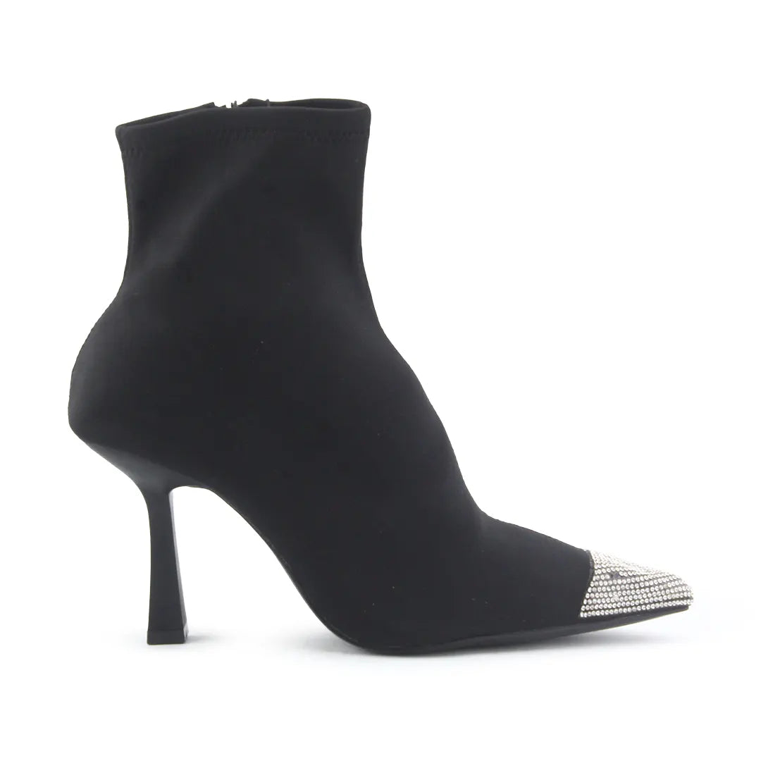 Zara Zipper Textile Ankle Boot