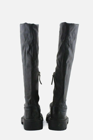 Zara Zipper Over The Knee High Boots | 100% Authentic Leather - sundaybazar