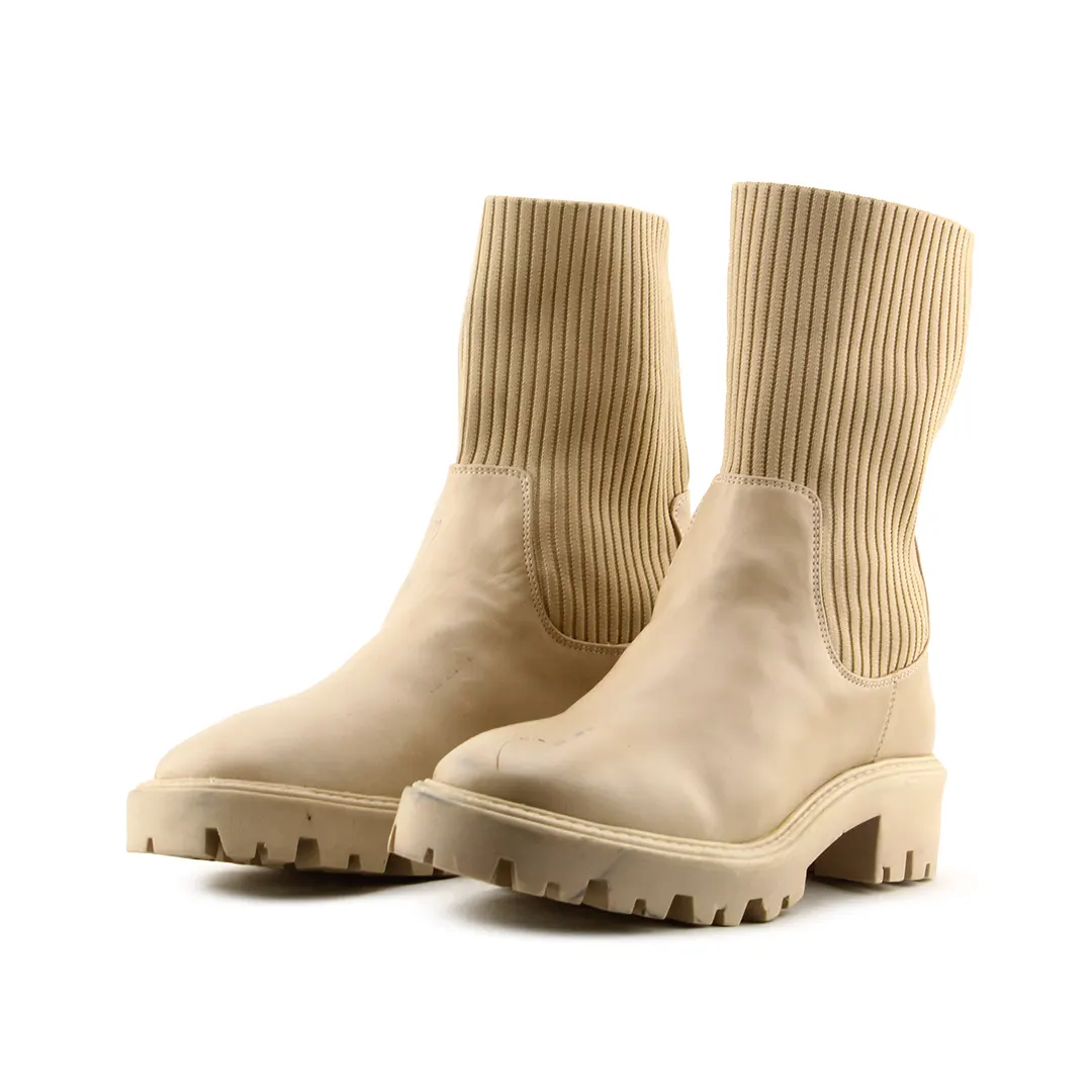 Lefties Stretchable Ankle Boots | 100% Authentic Leather