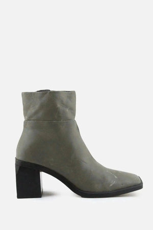 Zara Zipper Block Ankle Boots | 100% Authentic Leather - sundaybazar