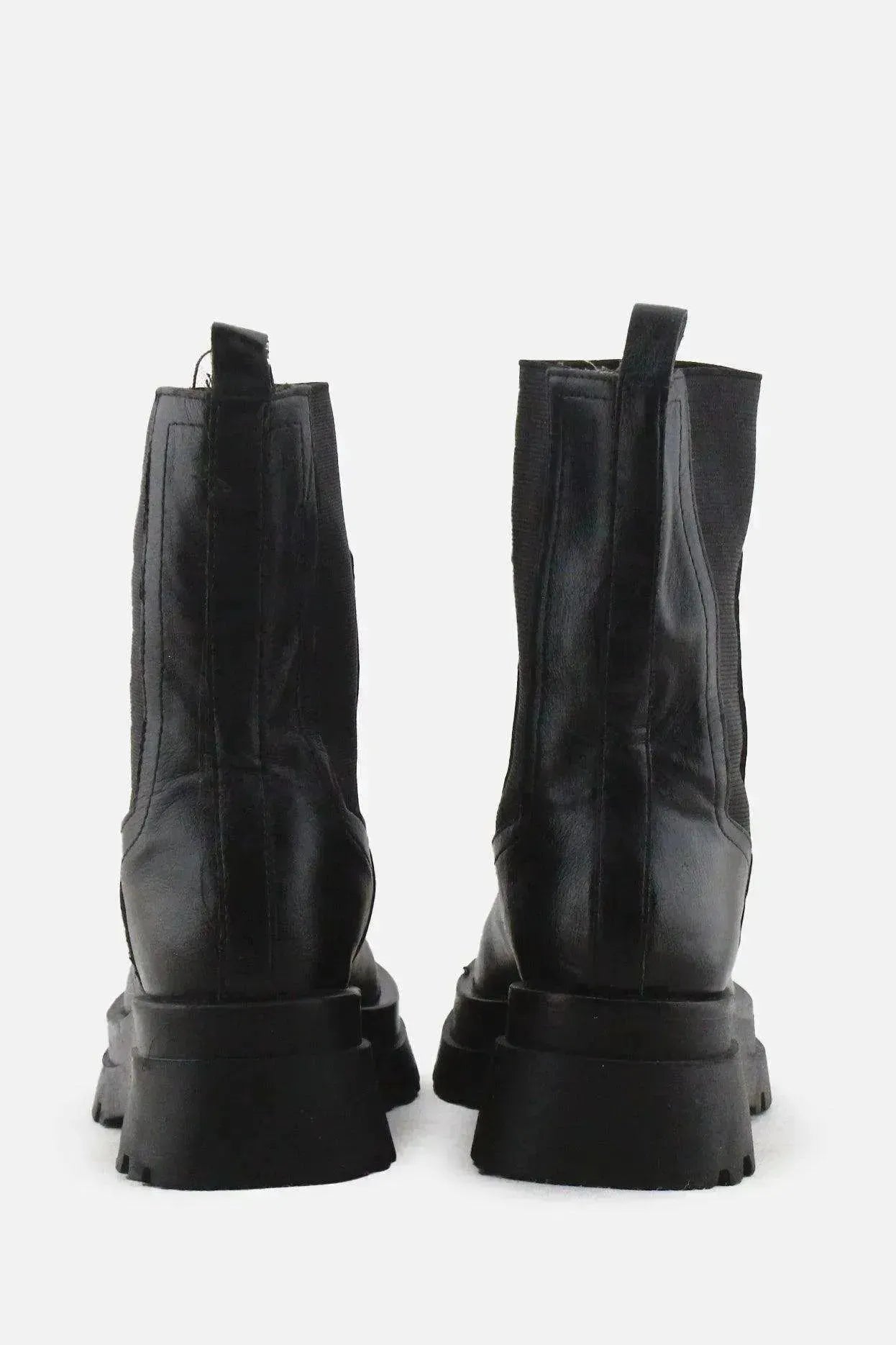 Stradivarius Stretchable Ankle Boots | 100% Authentic Leather - sundaybazar