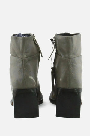 Zara Zipper Block Ankle Boots | 100% Authentic Leather - sundaybazar