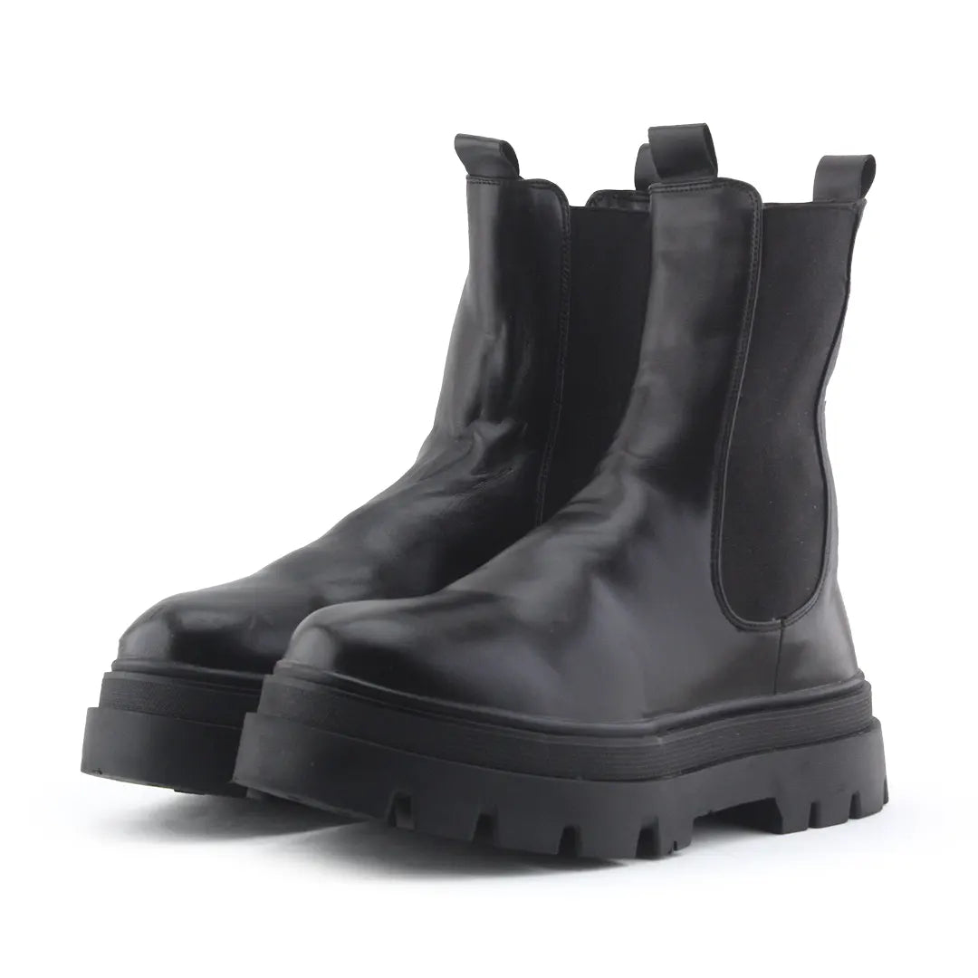 Bershka Stretchable Ankle Boot | 100% Authentic Leather