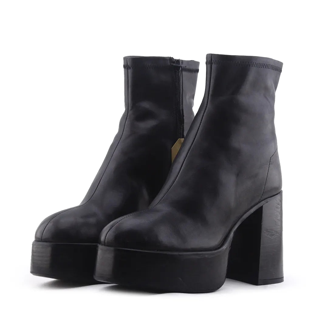 Zara Zipper Ankle Boot | 100% Authentic Leather