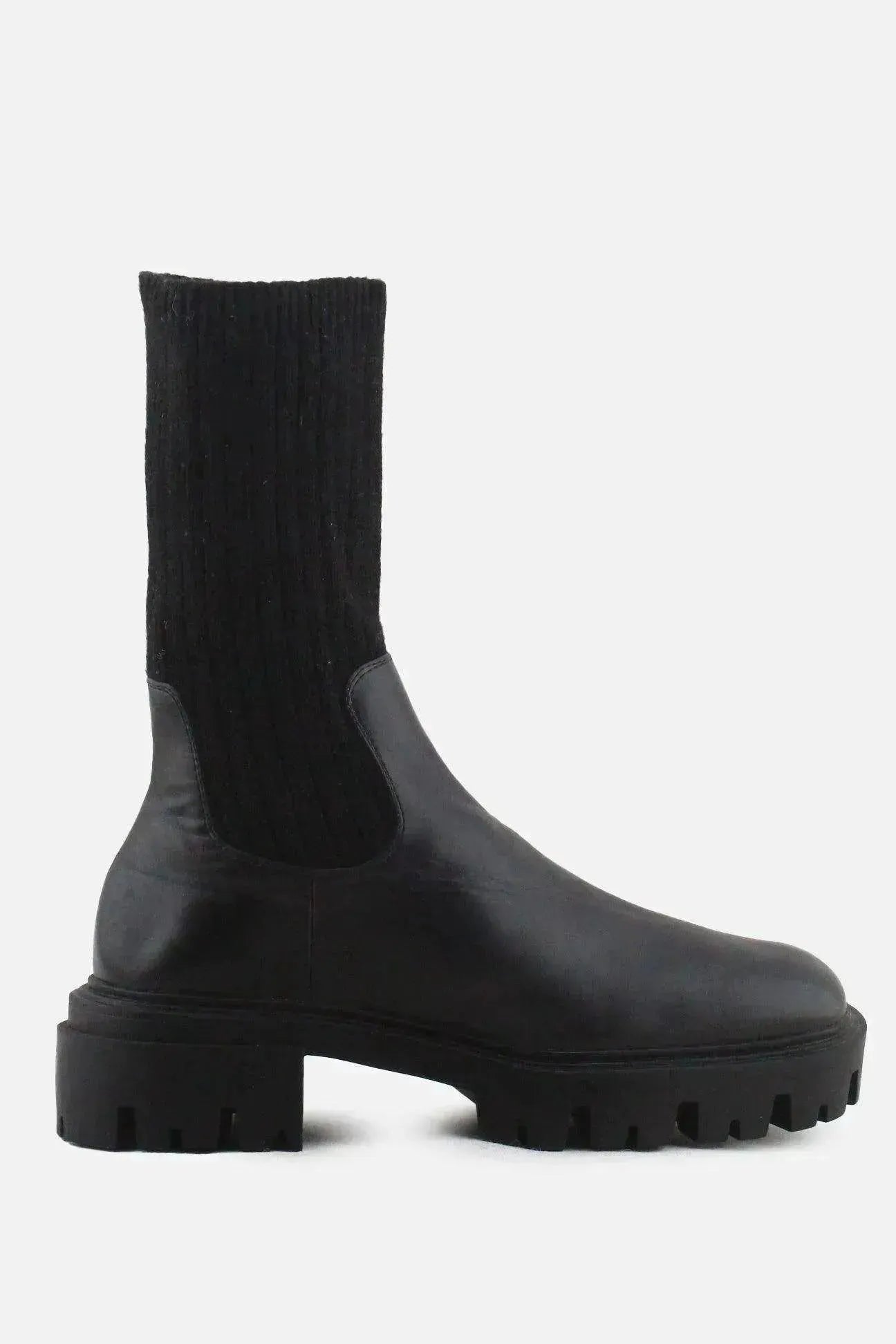 Zara Stretchable Ankle Boots | 100% Authentic Leather - sundaybazar