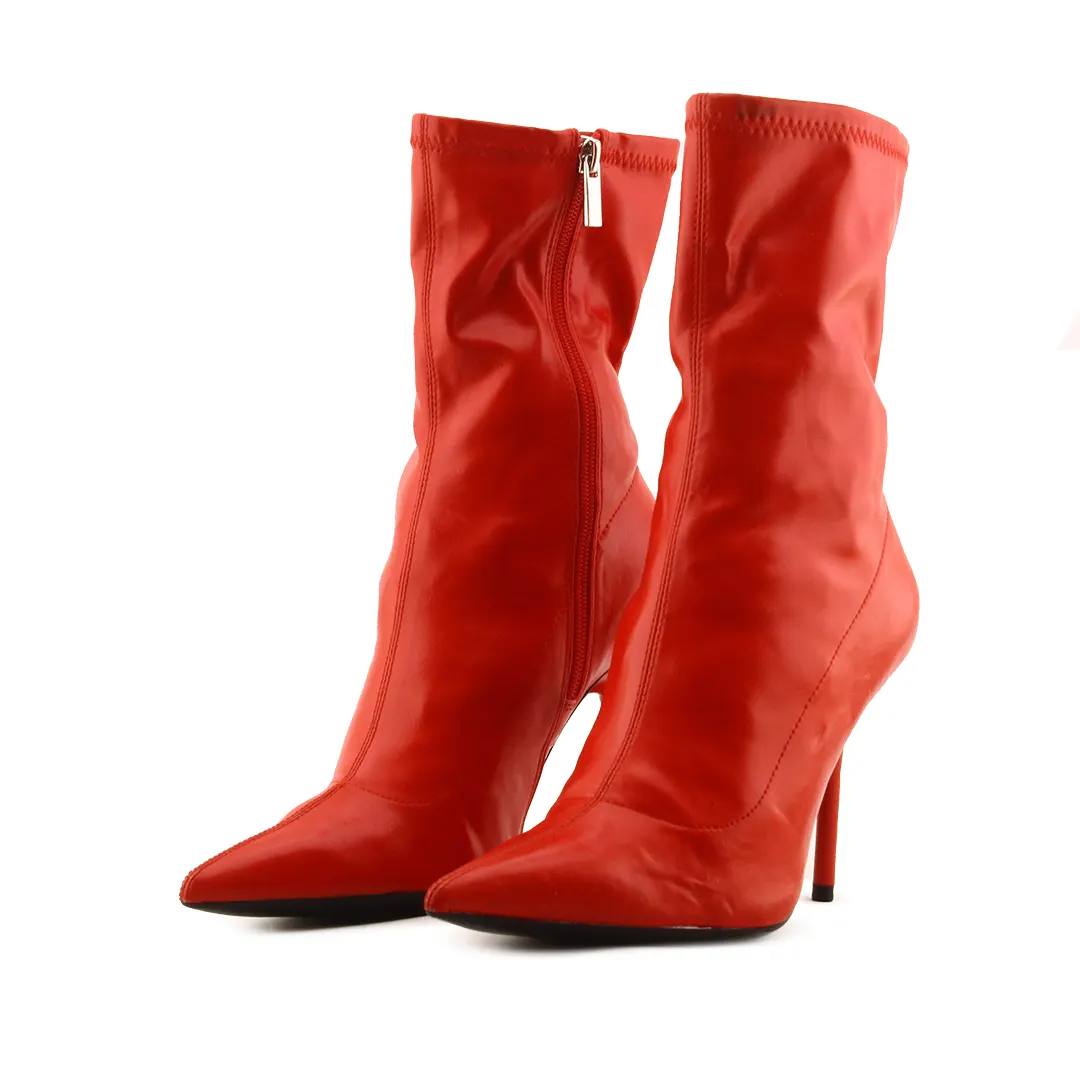 Bershka Zipper Ankle Boots | 100% Authentic Leather