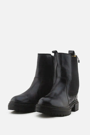 Zara Zipper Stretchable Ankle Boots | 100% Authentic Leather - sundaybazar