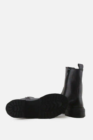 Zara Zipper Stretchable Ankle Boots | 100% Authentic Leather - sundaybazar
