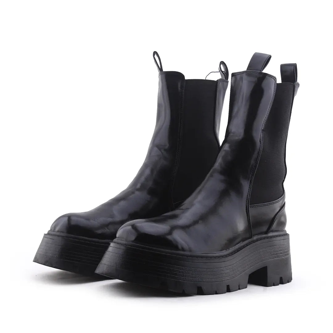 Pull & Bear Stretchable Ankle Boot | 100% Authentic Leather