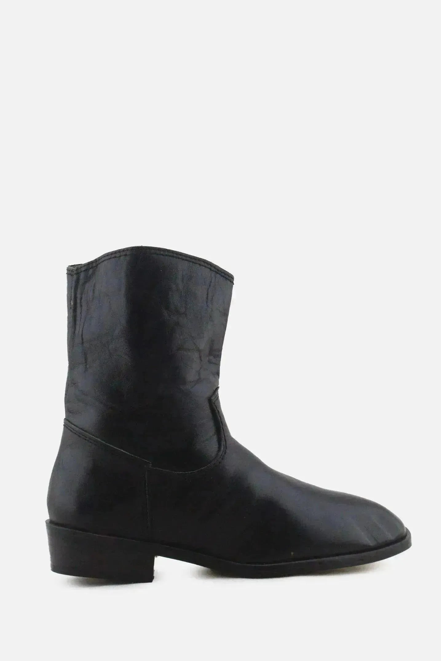 Zara Zipper Ankle Boots | 100% Authentic Leather - sundaybazar