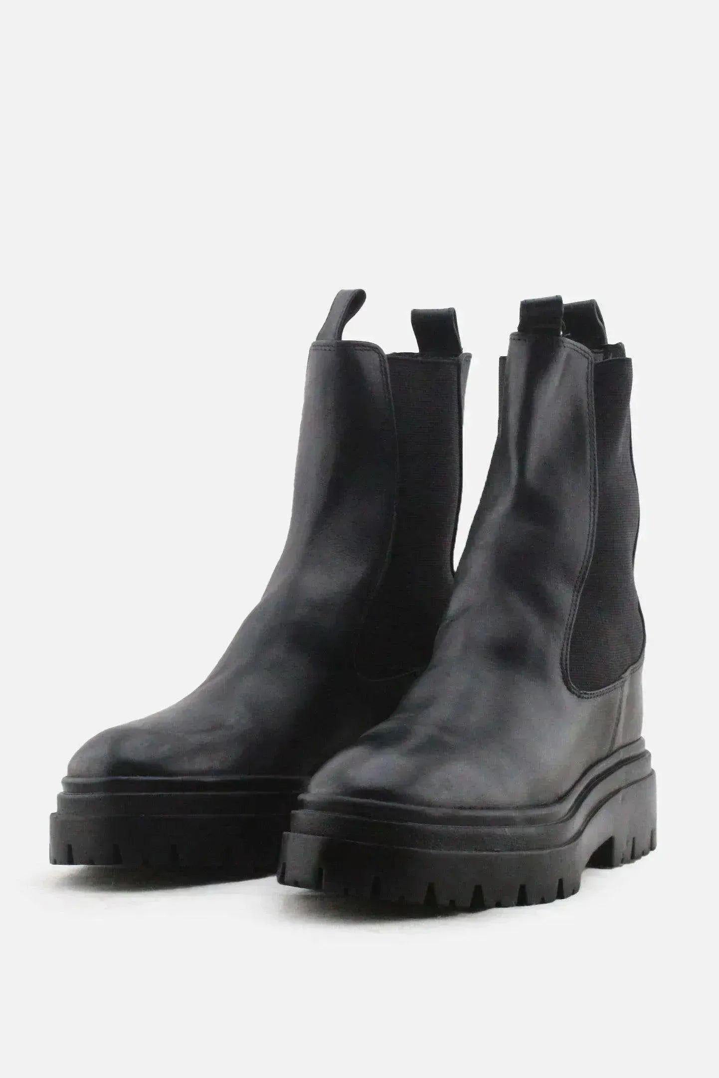 Zara Stretchable Ankle Boots | 100% Authentic Leather - sundaybazar