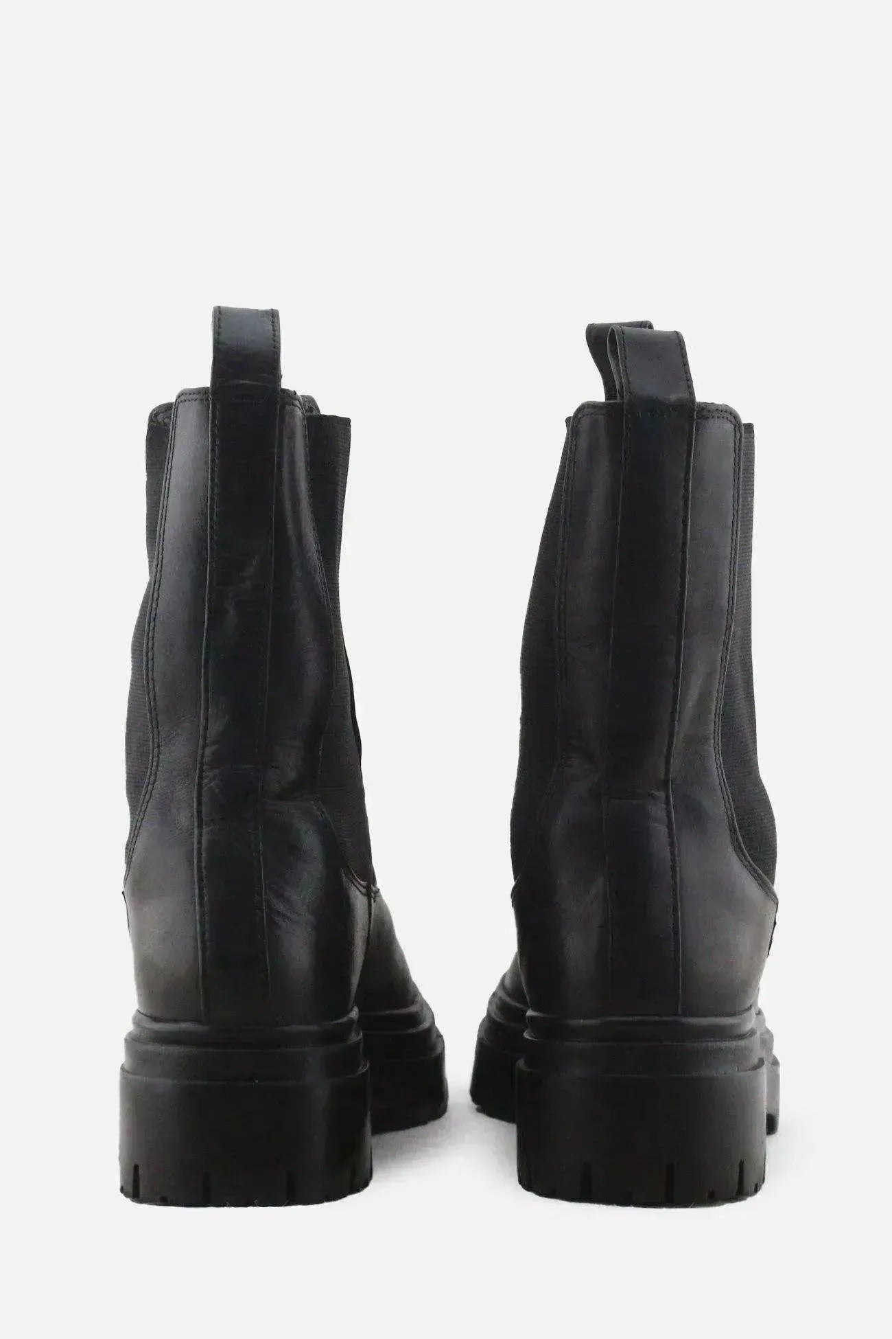 Zara Stretchable Ankle Boots | 100% Authentic Leather - sundaybazar