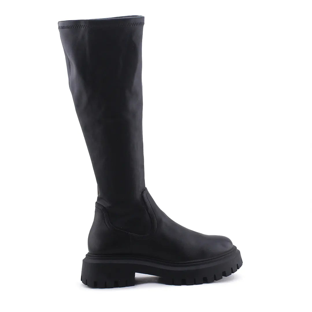 Stradivarius Zipper Knee High Boot | 100% Authentic Leather
