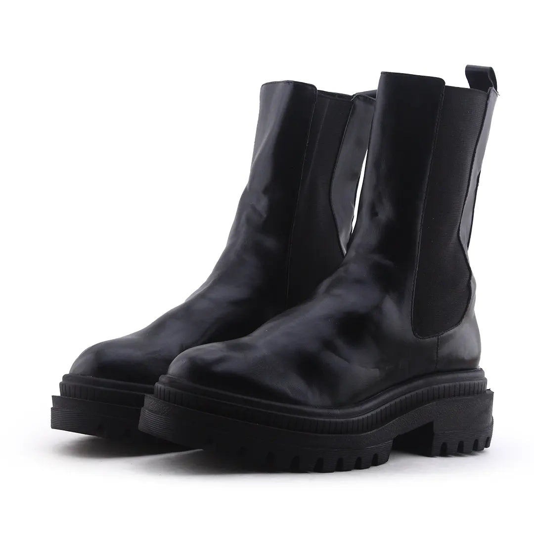 Bershka Stretchable Ankle Boot | 100% Authentic Leather