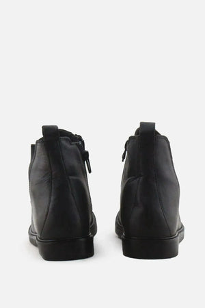 Zara Zipper Stretchable Chelsea Ankle Boots | 100% Authentic Leather - sundaybazar