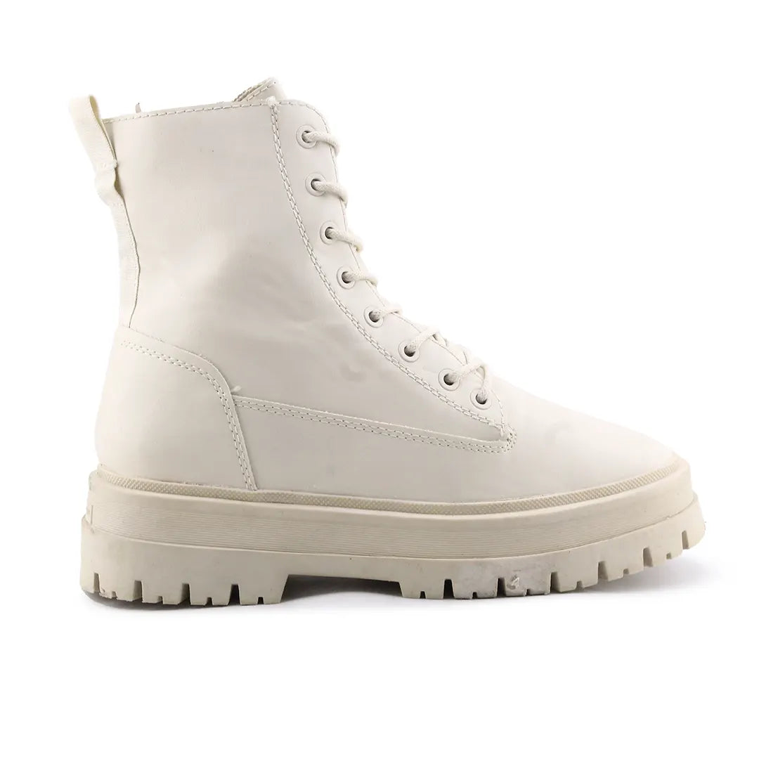 Stradivarius Zipper Lace Up Ankle Boot | 100% Authentic Leather