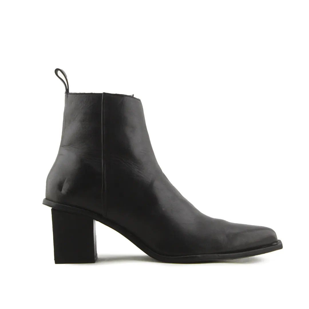Zara Zipper Ankle Boots | 100% Authentic Leather