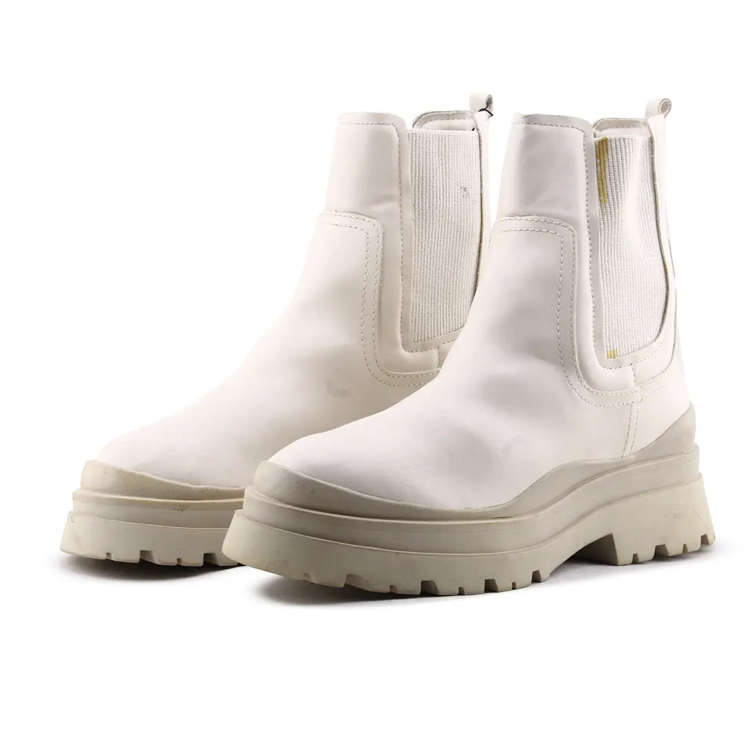 Stradivarius Stretchable Ankle Boot | 100% Authentic Leather