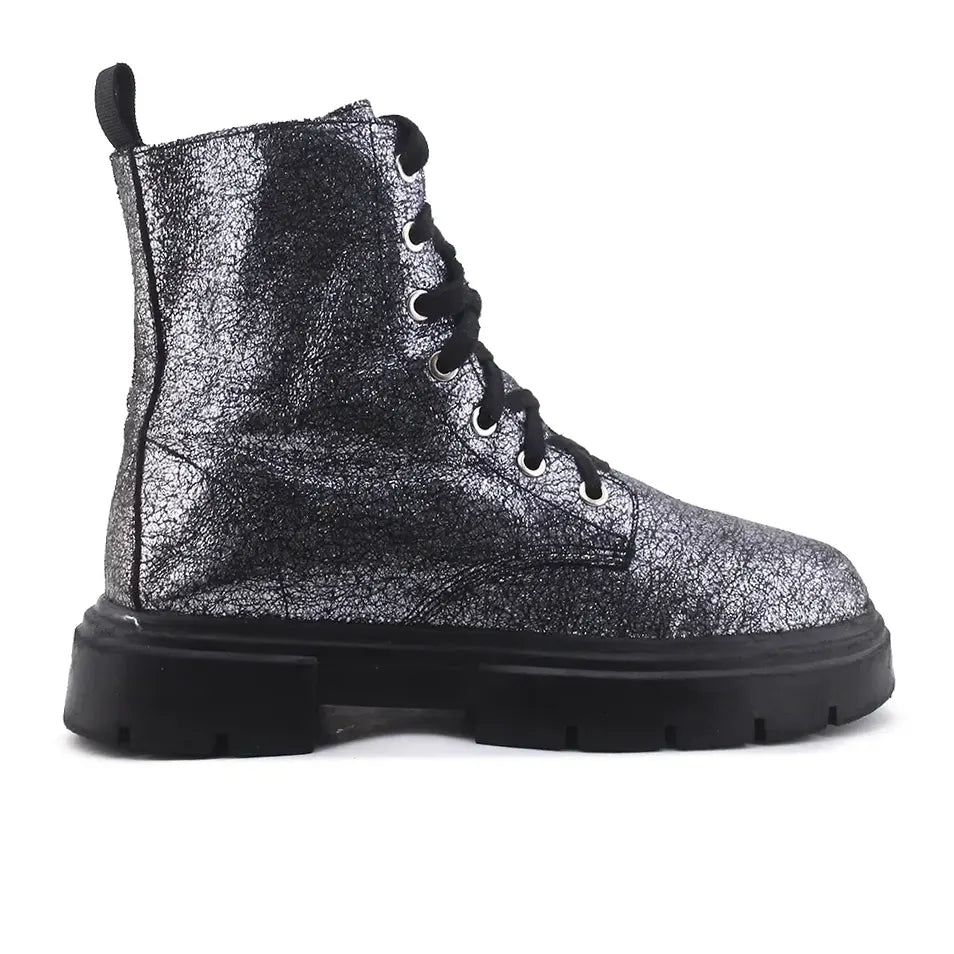 H & M Zipper Lace Up Ankle Boot
