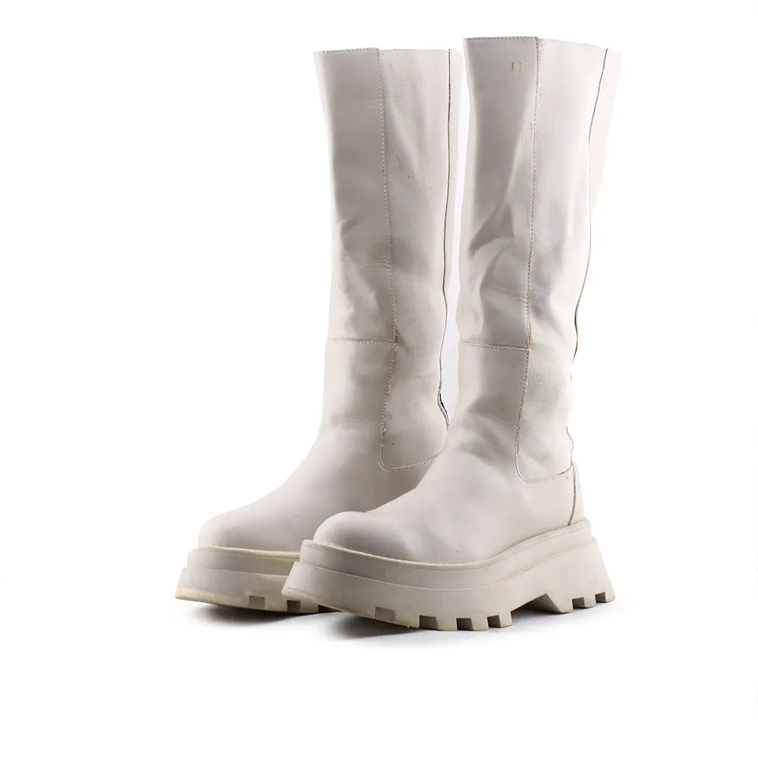 Pull & Bear Stretchable Knee High Boot | 100% Authentic Leather