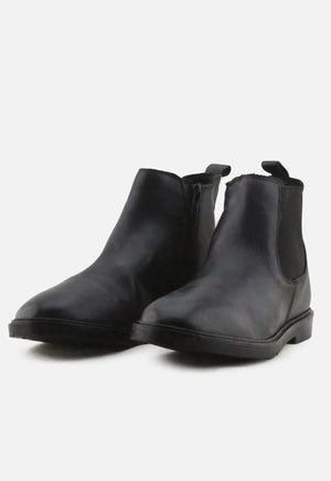 Zara Zipper Stretchable Chelsea Ankle Boots | 100% Authentic Leather - sundaybazar