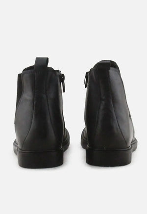 Zara Zipper Stretchable Chelsea Ankle Boots | 100% Authentic Leather - sundaybazar