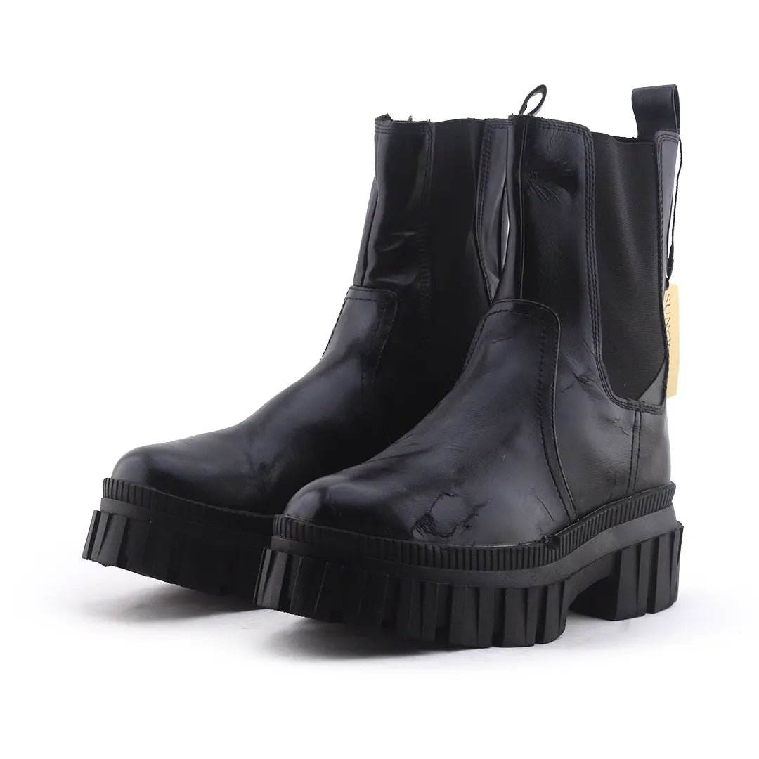 Stradivarius Stretchable Ankle Boot | 100% Authentic Leather
