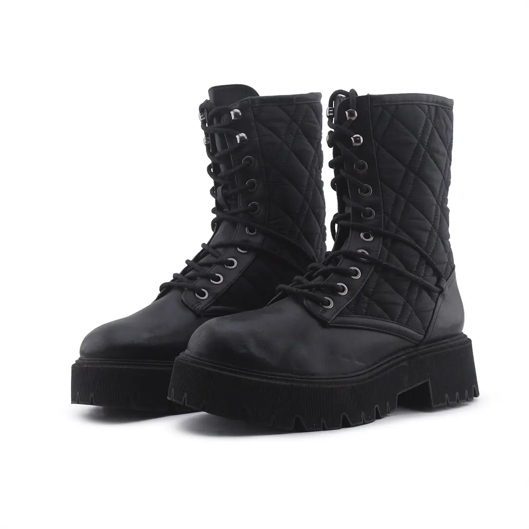 Bershka Lace Up Ankle Boot | 100% Authentic Leather