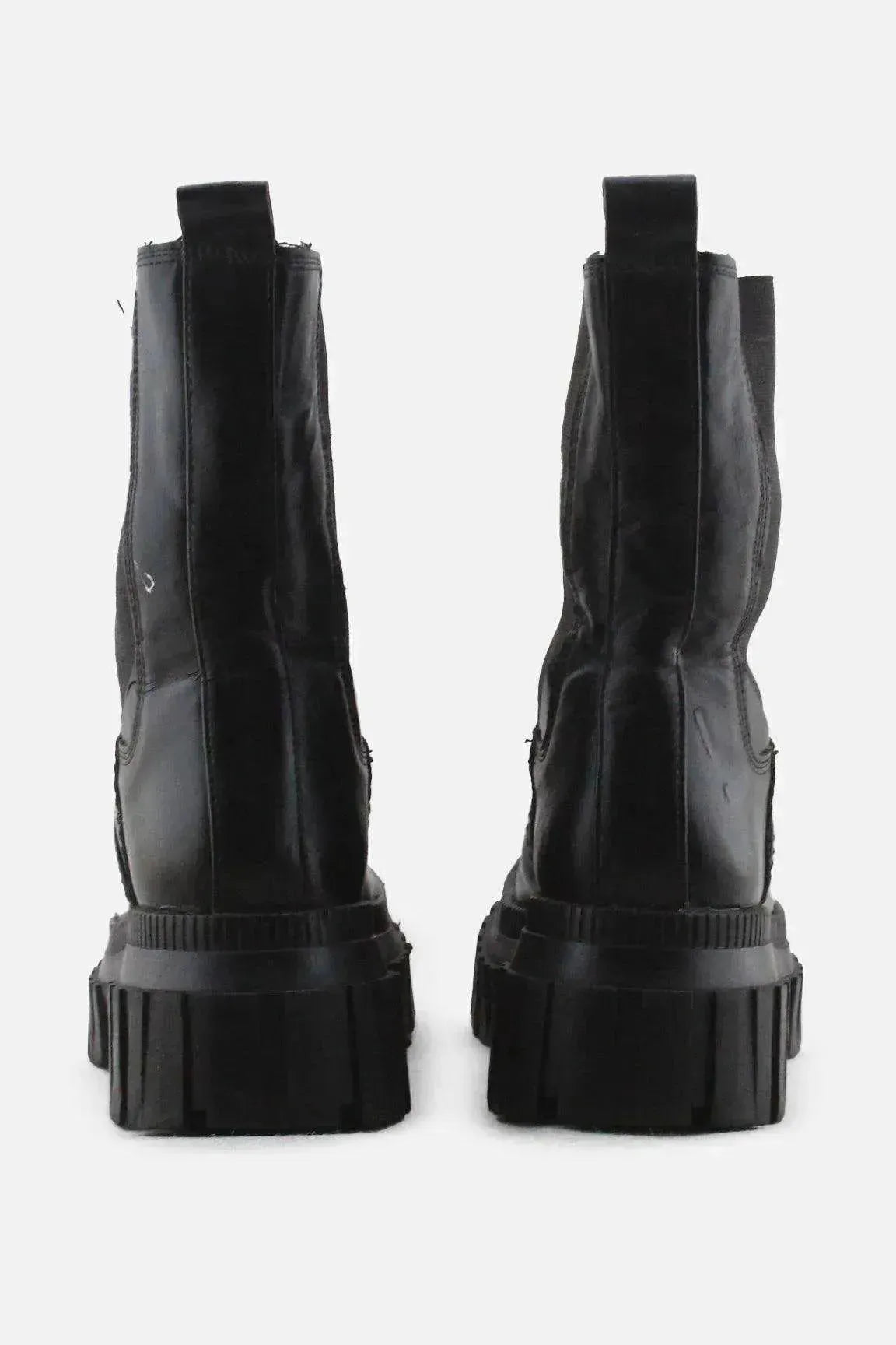 Stradivarius Stretchable Ankle Boots | 100% Authentic Leather - sundaybazar