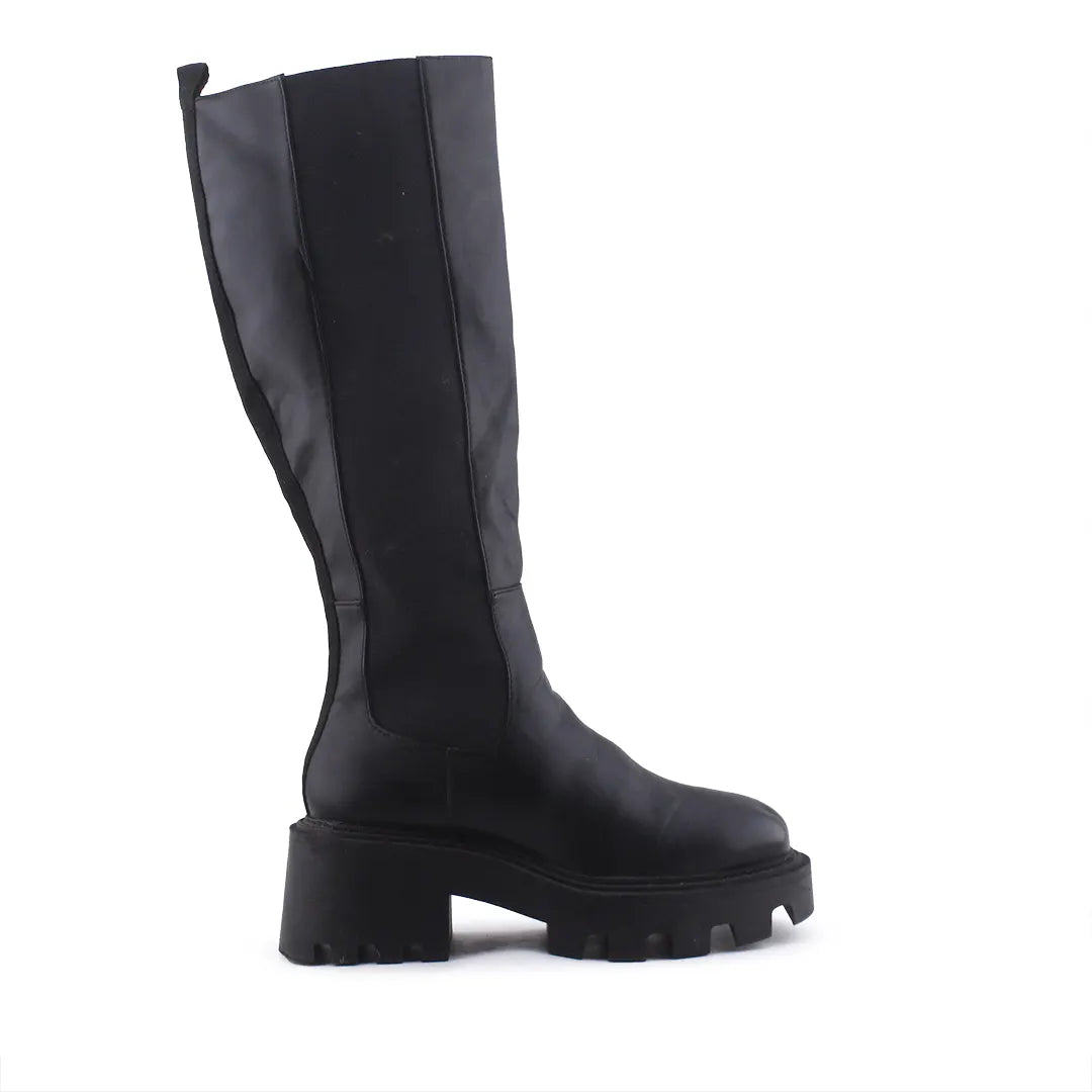 Zara Stretchable Knee High Boot | 100% Authentic Leather